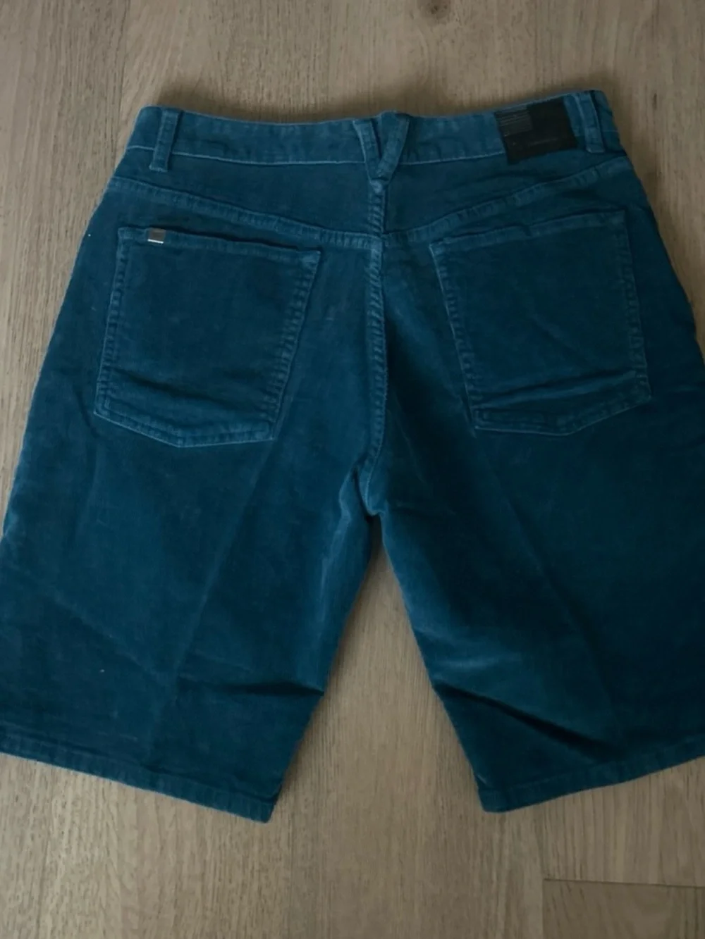 O'Neill Men's Teal Corduroy Shorts with Special Wash